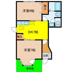 コットンフィールドＡの物件間取画像